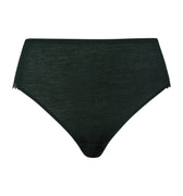Celeste Wool And Silk Lace Trim Full Briefs | Dark Malachite 70819-2709